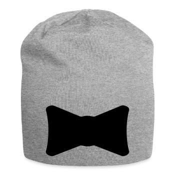 Fliege - Jersey-Beanie - Grau meliert - Vorne
