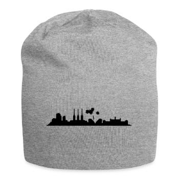 Hannover // Skyline // Silhouette // Skylineshirt - Jersey-Beanie - Grau meliert - Vorne
