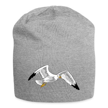 fliegende moewe urlaub fliegen - Jersey-Beanie - Grau meliert - Vorne