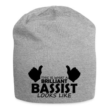 brilliant bassist - Jersey Beanie - heather grey - Front