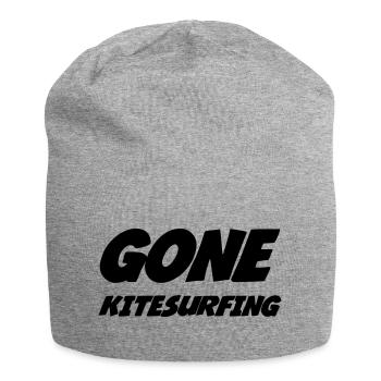Kitesurfen / Kitesurfer / Kiteboarden / Kitesurf - Jersey-Beanie - Grau meliert - Vorne