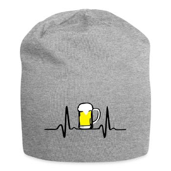 Bier und Herschlag - Jersey-Beanie - Grau meliert - Vorne