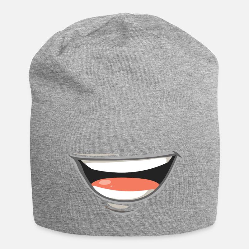 Mund - Jersey-Beanie - Grau meliert