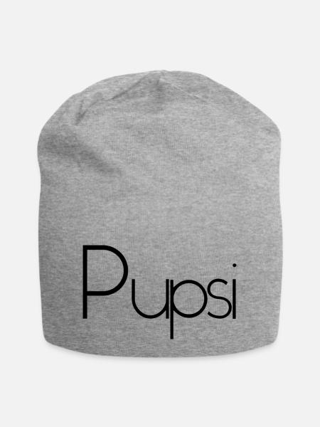 Pupsi - Jersey-Beanie - Grau meliert