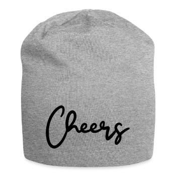 Cheers toast - Jersey Beanie - heather grey - Front