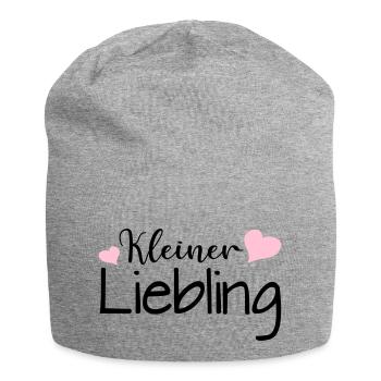 Kleiner Liebling - Jersey-Beanie - Grau meliert - Vorne