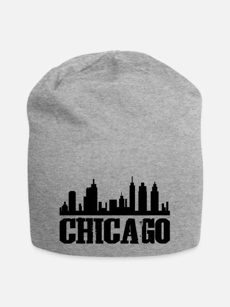 Chicago - Jersey-Beanie - Grau meliert