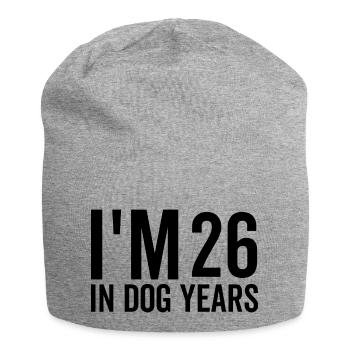 J’ai 26 ans dans Dog Years - Bonnet en jersey - gris chiné - Devant