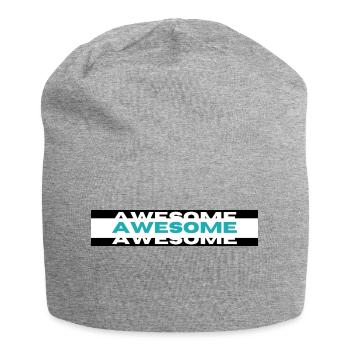 Awesome² - Jersey-Beanie - Grau meliert - Vorne