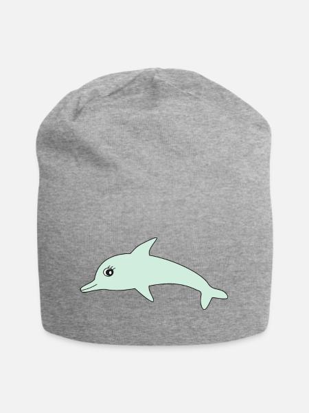 Delfin Delphine - Jersey-Beanie - Grau meliert