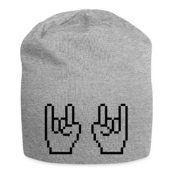 Aiguilles Rock Pixel - Bonnet en jersey - gris chiné - Devant