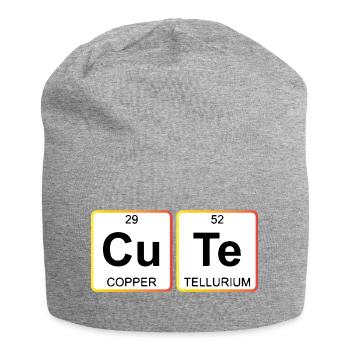 Cute Chemistry Periodic Table - Jersey-Beanie - Grau meliert - Vorne