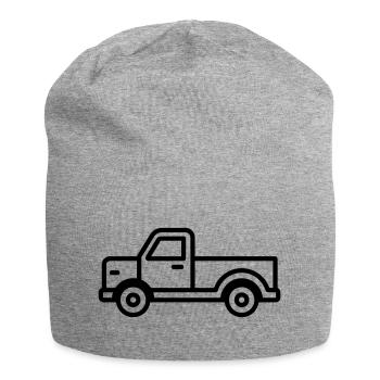 Lkw - Jersey-Beanie - Grau meliert - Vorne