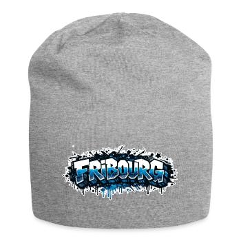 Fribourg Graffiti - Bonnet en jersey - gris chiné - Devant