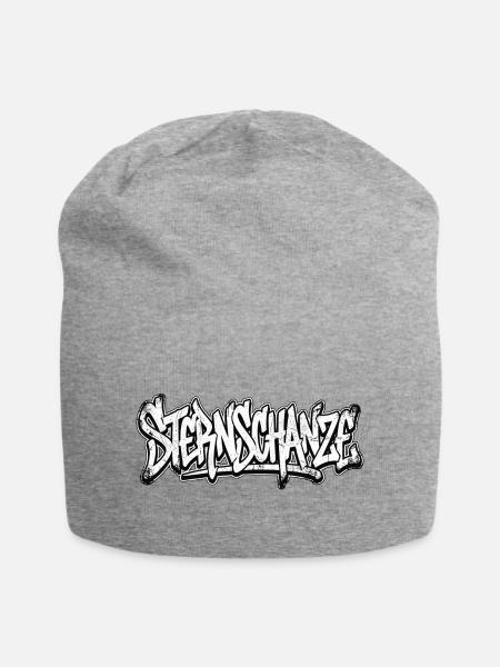Sternschanze Hamburg Graffiti Hip Hop Tag - Jersey-Beanie - Grau meliert