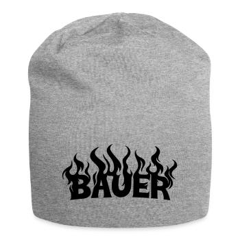 Bauer 2 - Jersey-Beanie - Grau meliert - Vorne