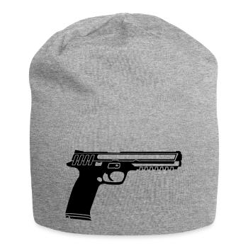 gun - Jersey-Beanie - Grau meliert - Vorne