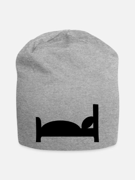 Bett - Jersey-Beanie - Grau meliert
