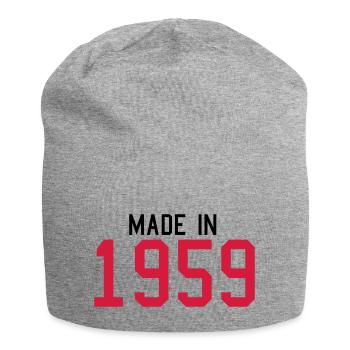 1959 - Jersey-Beanie - Grau meliert - Vorne