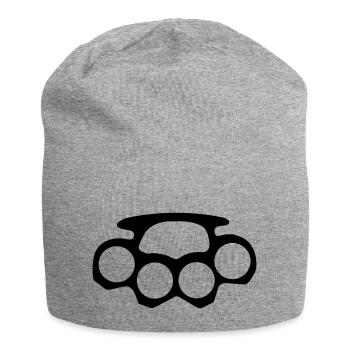 coup-de-poing - Bonnet en jersey - gris chiné - Devant