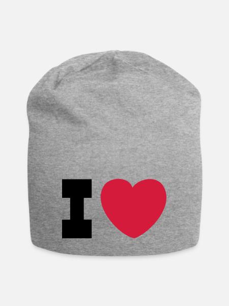 2009 08 23 ilove cowboy 2c - Bonnet en jersey - gris chiné