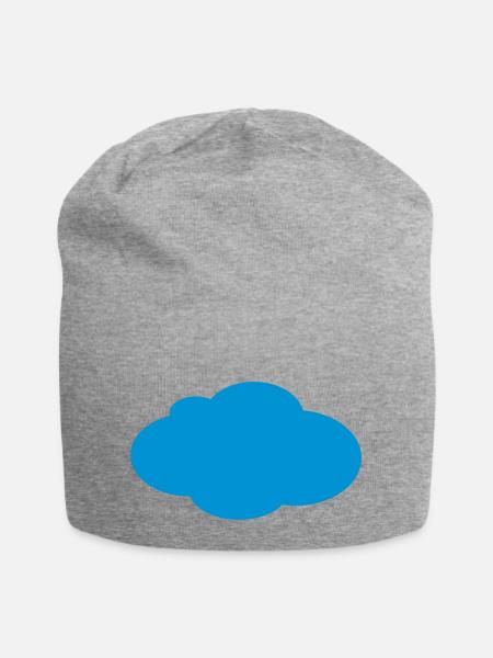 Wolke - Jersey-Beanie - Grau meliert