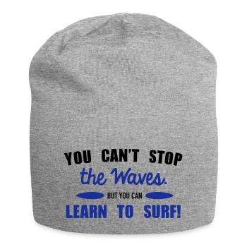 Learn to surf - Jersey-Beanie - Grau meliert - Vorne