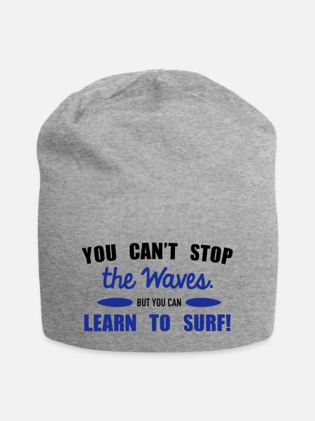 Learn to surf - Bonnet en jersey - gris chiné