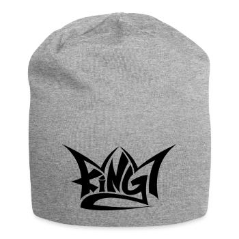 king - Jersey Beanie - heather grey - Front