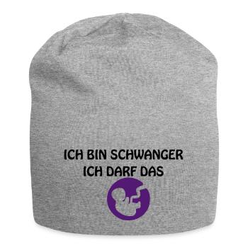 ICH BIN SCHWANGER - Jersey-Beanie - Grau meliert - Vorne
