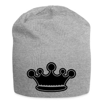 Crown - Jersey Beanie - heather grey - Front