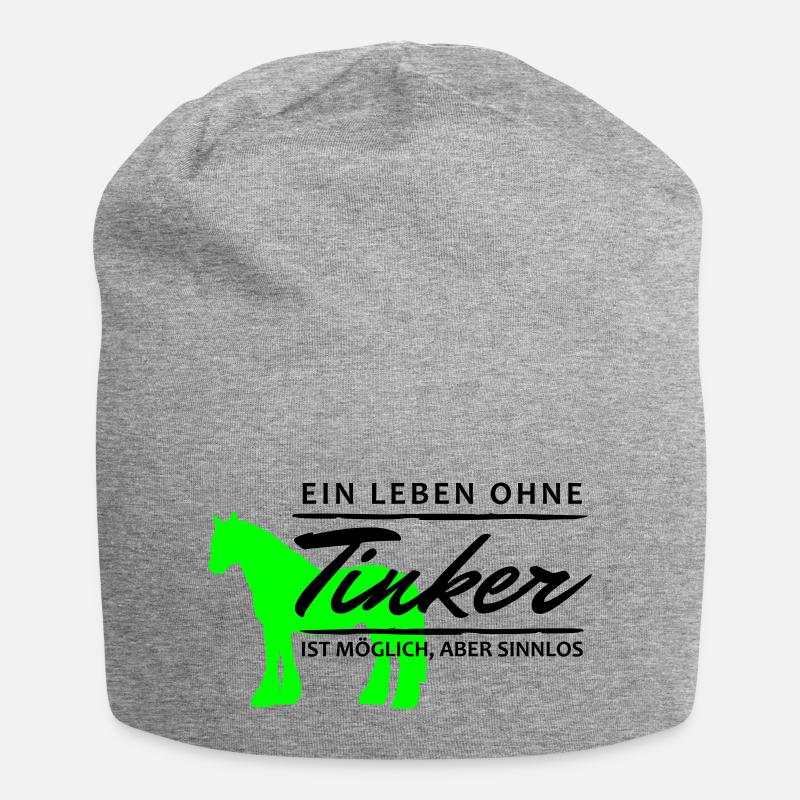 Leben ohne Tinker sinnlos - Jersey-Beanie - Grau meliert
