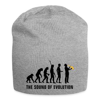 evolution_saxophon_b_2c - Jersey Beanie - heather grey - Front