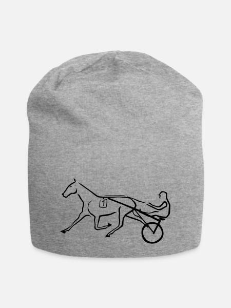 Trotting horse - Jersey Beanie - heather grey