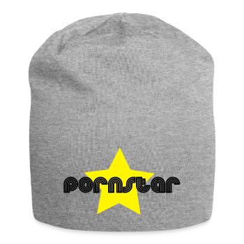 pornstar - Jersey-Beanie - Grau meliert - Vorne