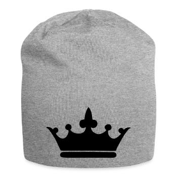 Krone - Jersey-Beanie - Grau meliert - Vorne
