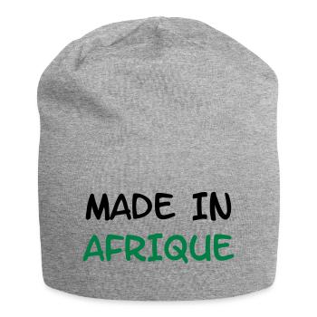 Made in AFRIQUE ! - Bonnet en jersey - gris chiné - Devant