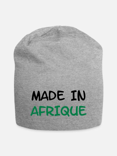 Made in AFRIQUE ! - Bonnet en jersey - gris chiné