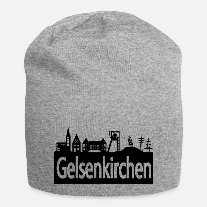 Skyline Gelsenkirchen - Jersey-Beanie - Grau meliert