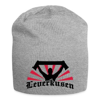 fan_leverkusen____f2 - Jersey-Beanie - Grau meliert - Vorne