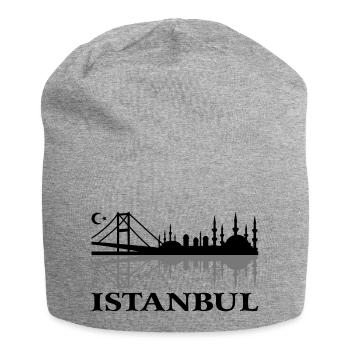 Istanbul Skyline. Türkei istanbul - Jersey-Beanie - Grau meliert - Vorne