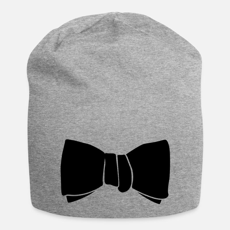 Schlips - Jersey-Beanie - Grau meliert