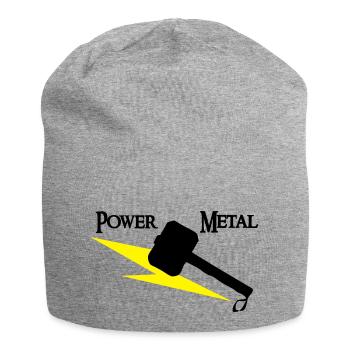 Power Metal avec marteau et flash - Bonnet en jersey - gris chiné - Devant