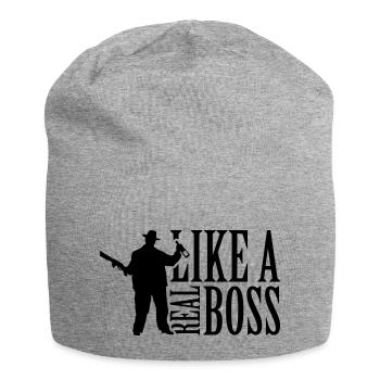 like_a_real_boss_t1 - Bonnet en jersey - gris chiné - Devant