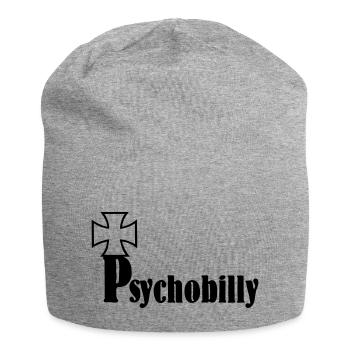PSYCHOBILLY,ROCK,GUITAR,FLATTOP,PLAT,guitare,musiq - Bonnet en jersey - gris chiné - Devant