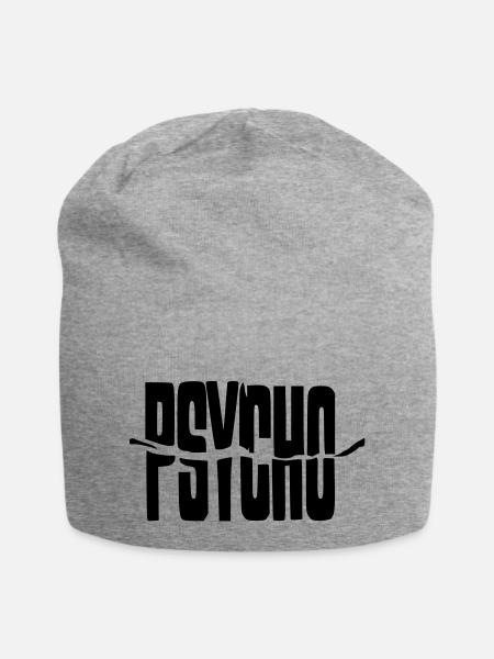 psycho - Jersey-Beanie - Grau meliert
