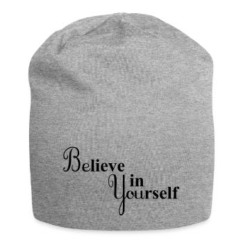 Believe in Yourself - Jersey Beanie - heather grey - Front
