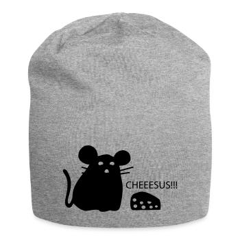 Mouse - Jersey Beanie - heather grey - Front