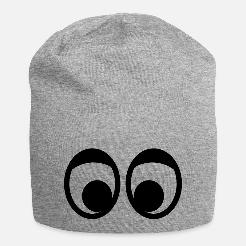 Yeux - Bonnet en jersey - gris chiné