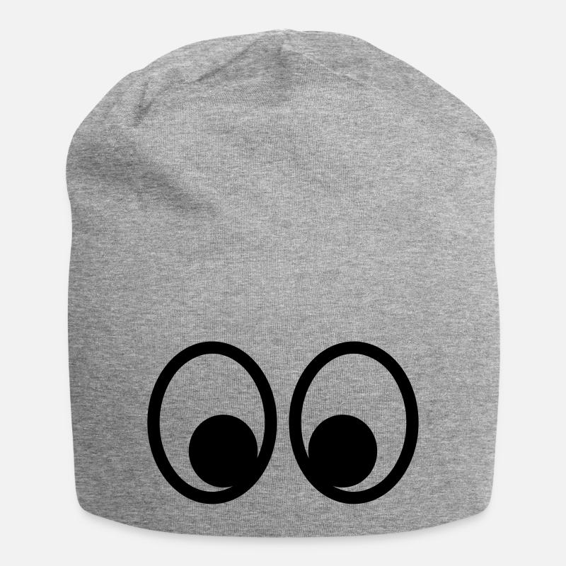 Yeux - Bonnet en jersey - gris chiné